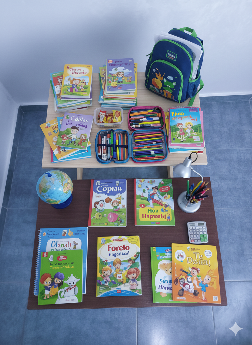 Table pliante en bois.