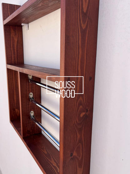 منظم المطبخ الخشبي