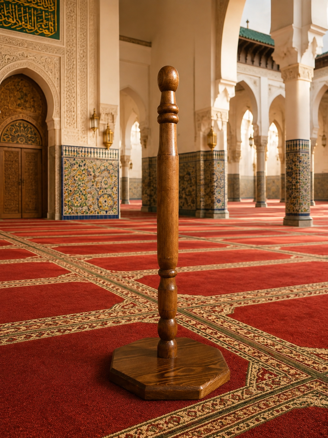 سترة الصلاة الخشبية  للمسجد