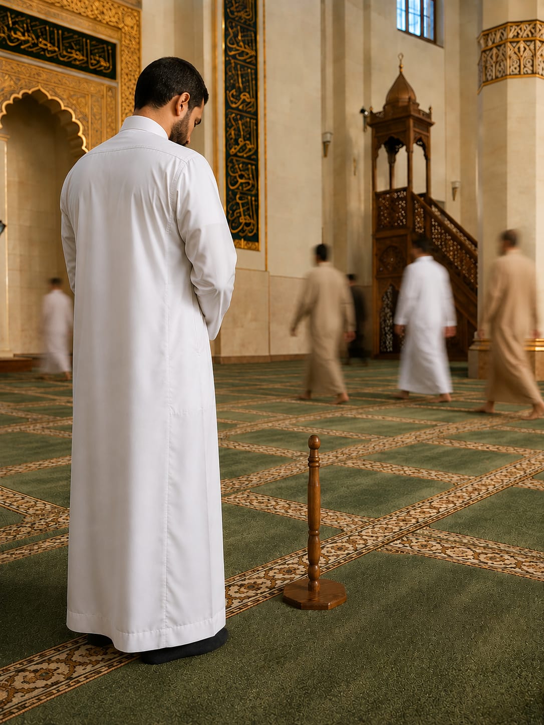 سترة الصلاة الخشبية  للمسجد