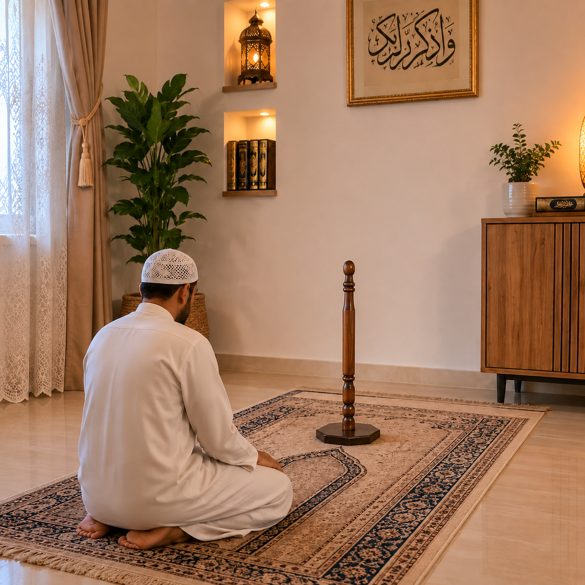 سترة الصلاة الخشبية  للمسجد