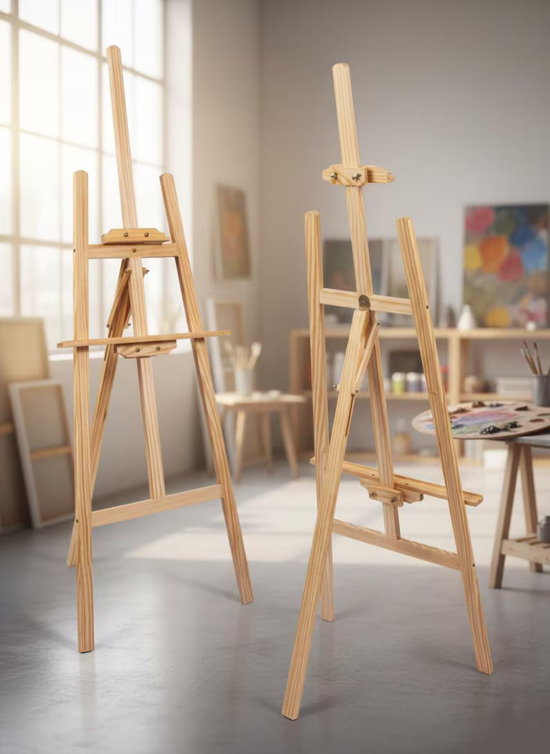 حامل لوحات خشبي احترافي