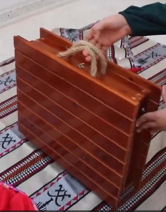wooden table folding
